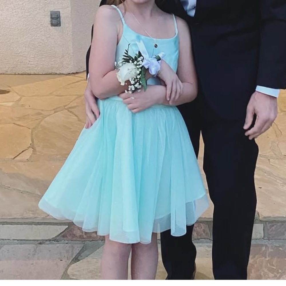 Zunie Kids Mint Green Sleeveless Dress